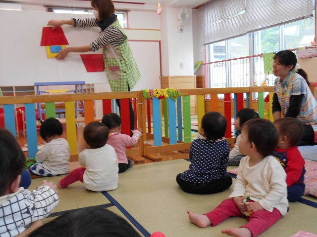 お楽しみのパネルシアター。